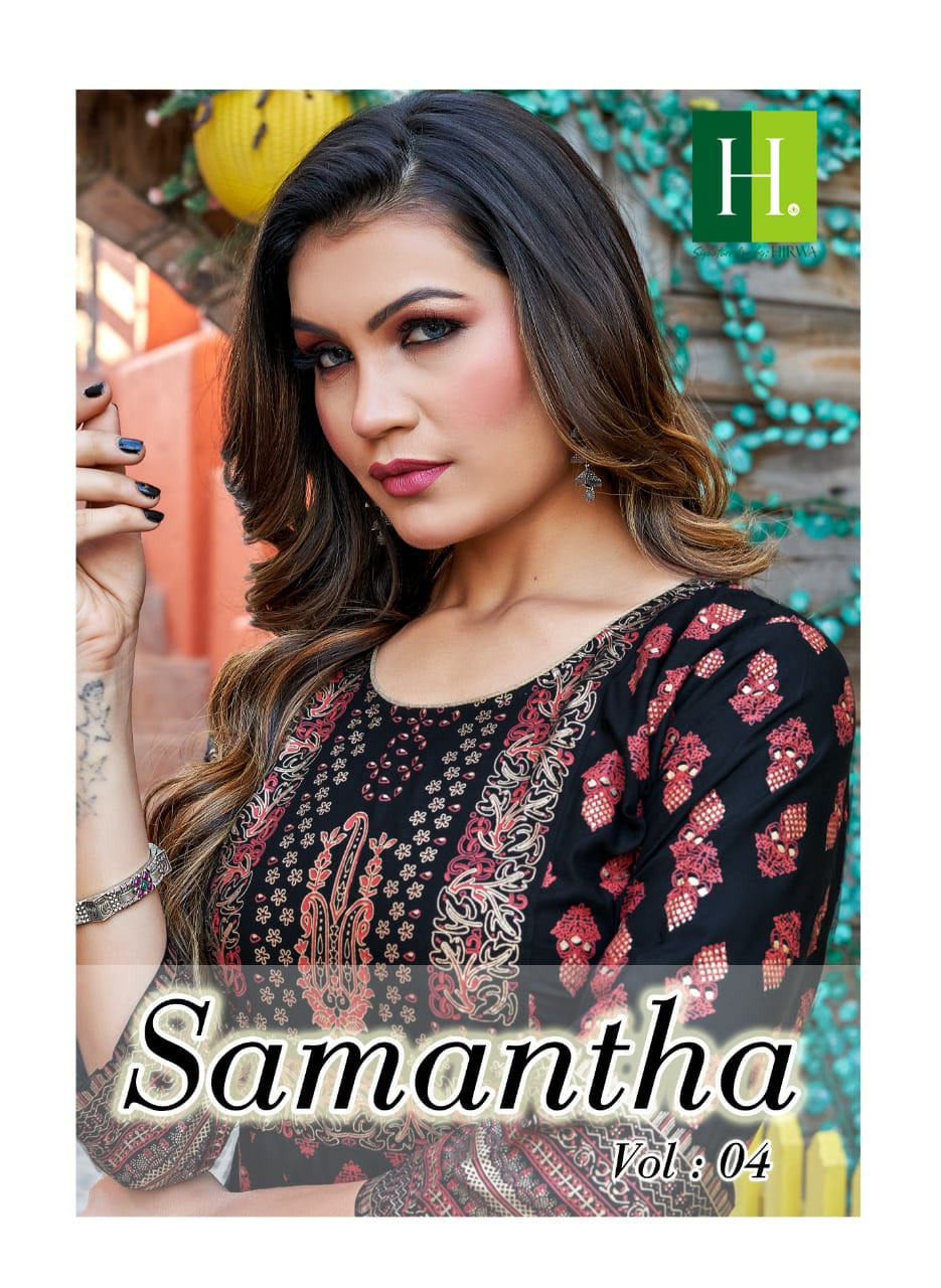 HIRWA KURTI SAMANTHA (vol.4)